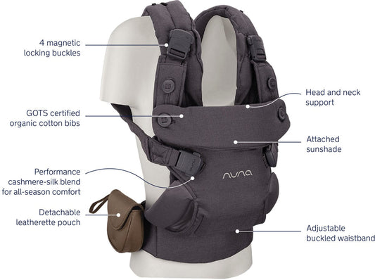 Nuna CUDL Luxe 4 in 1 Baby Carrier - Dusk - BC17250DSK
