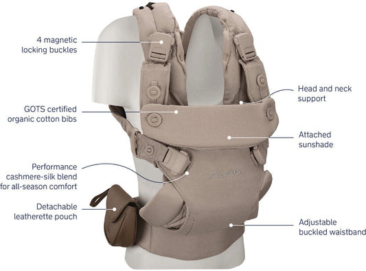 Nuna CUDL Luxe 4 in 1 Baby Carrier - Quartz - BC17250QUA