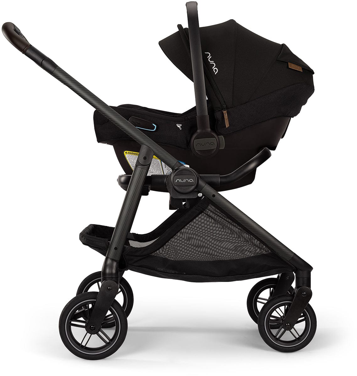Nuna SWIV + PIPA RX Travel System Bundle - Acorn / Caviar - ST18601ACN-CF12508600CVR