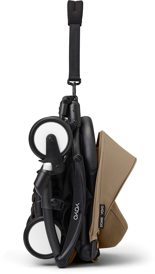 Stokke YOYO3 Ultra Compact 6+ Stroller (One Box) - Black / Toffee - 654100