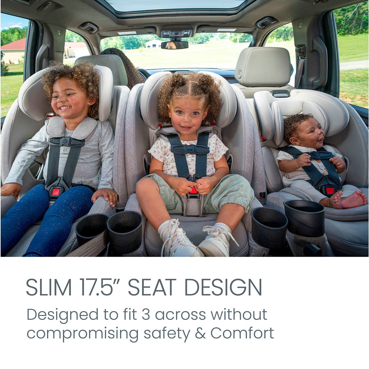 Britax One4Life Slim All-in-One Convertible Car Seat - Mineral Gray - E1D197B