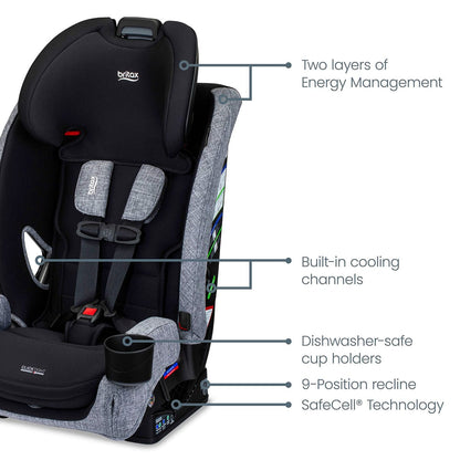 Britax One4Life Slim All-in-One Convertible Car Seat - Raven Black - E1D197A