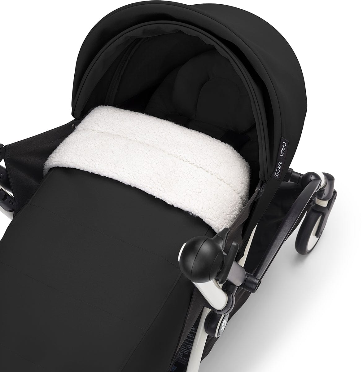 Stokke YOYO3 Ultra Compact Complete 0+/6+ Stroller Bundle - Black / Bonpoint - 676000-649201