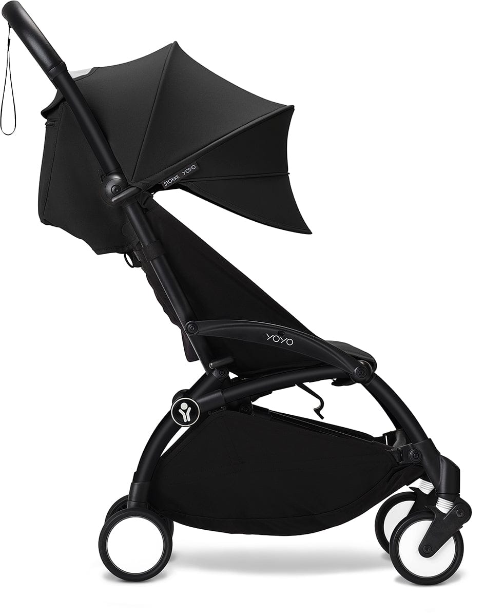Stokke YOYO3 Ultra Compact Complete 0+/6+ Stroller Bundle - Black / Bonpoint - 676000-649201