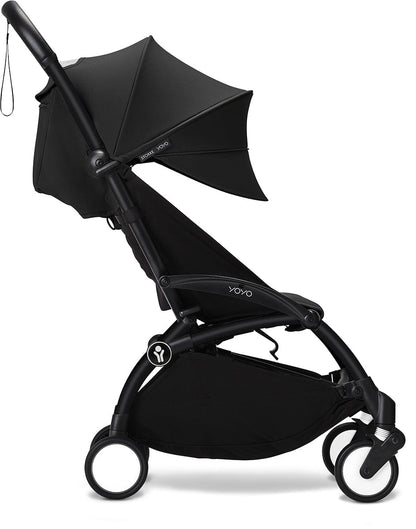 Stokke YOYO3 Ultra Compact Complete 0+/6+ Stroller Bundle - Black / Bonpoint - 676000-649201