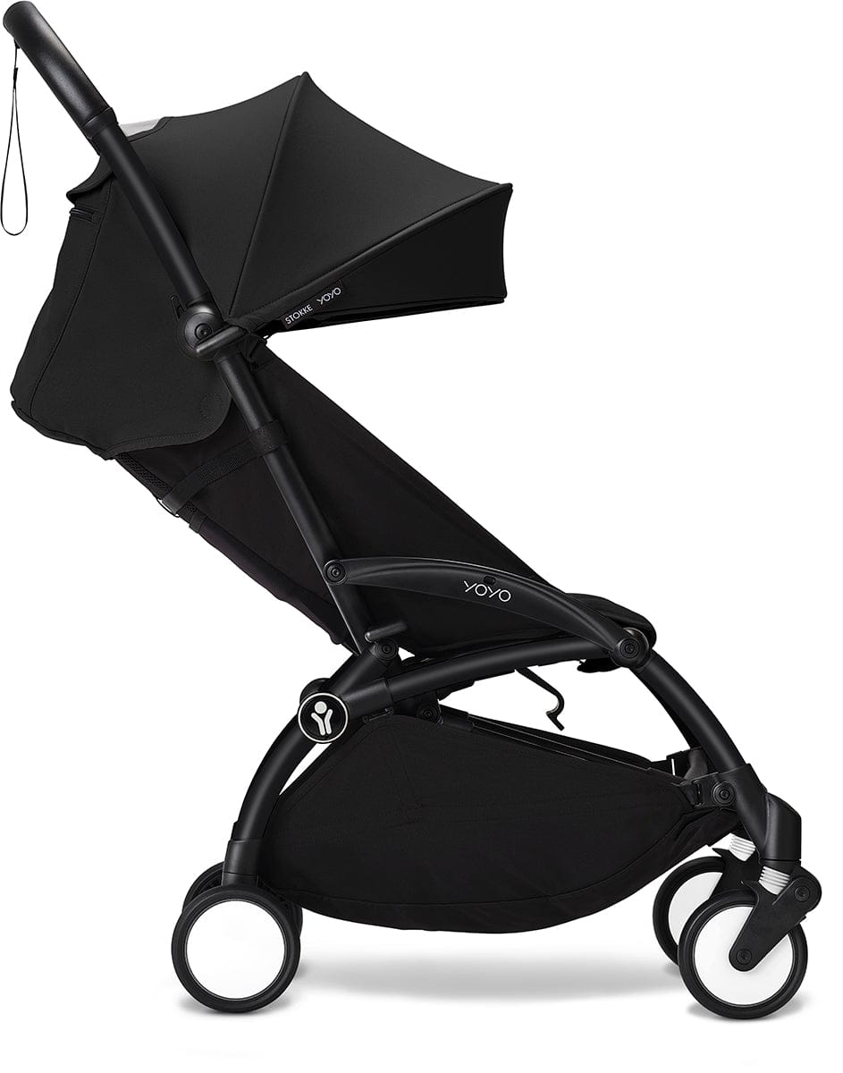 Stokke YOYO3 Ultra Compact Complete 0+/6+ Stroller Bundle - Black / Bonpoint - 676000-649201