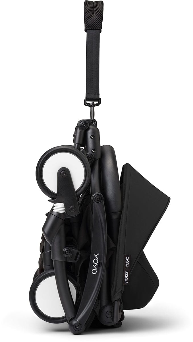 Stokke YOYO3 Ultra Compact Complete 0+/6+ Stroller Bundle - Black / Bonpoint - 676000-649201