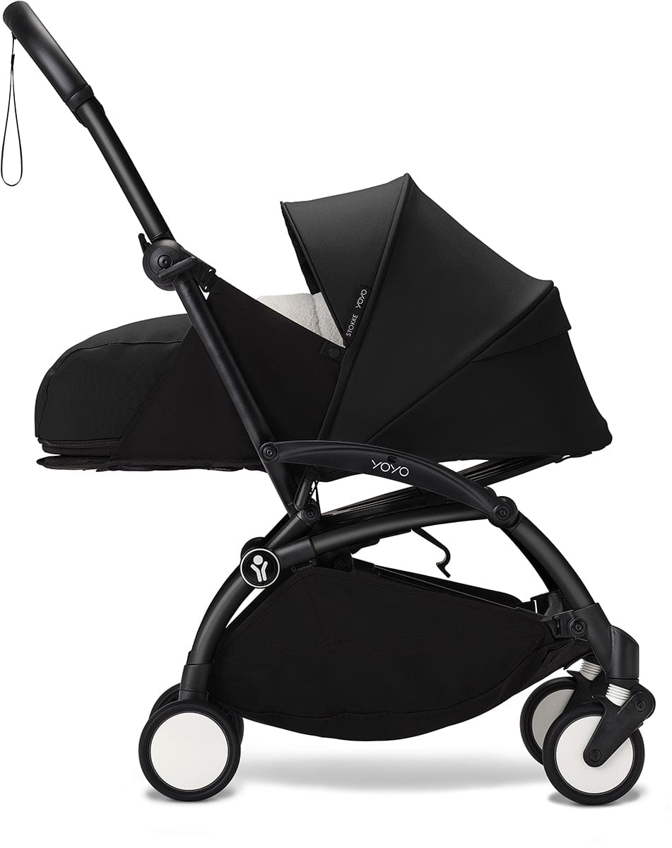 Stokke YOYO3 Ultra Compact Complete 0+/6+ Stroller Bundle - Black / Bonpoint - 676000-649201