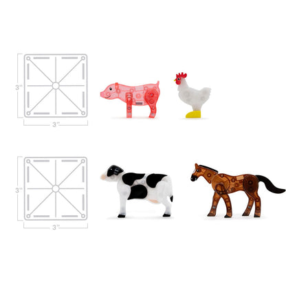 Magna-Tiles Farm Animals, 25-Piece Set - 22125