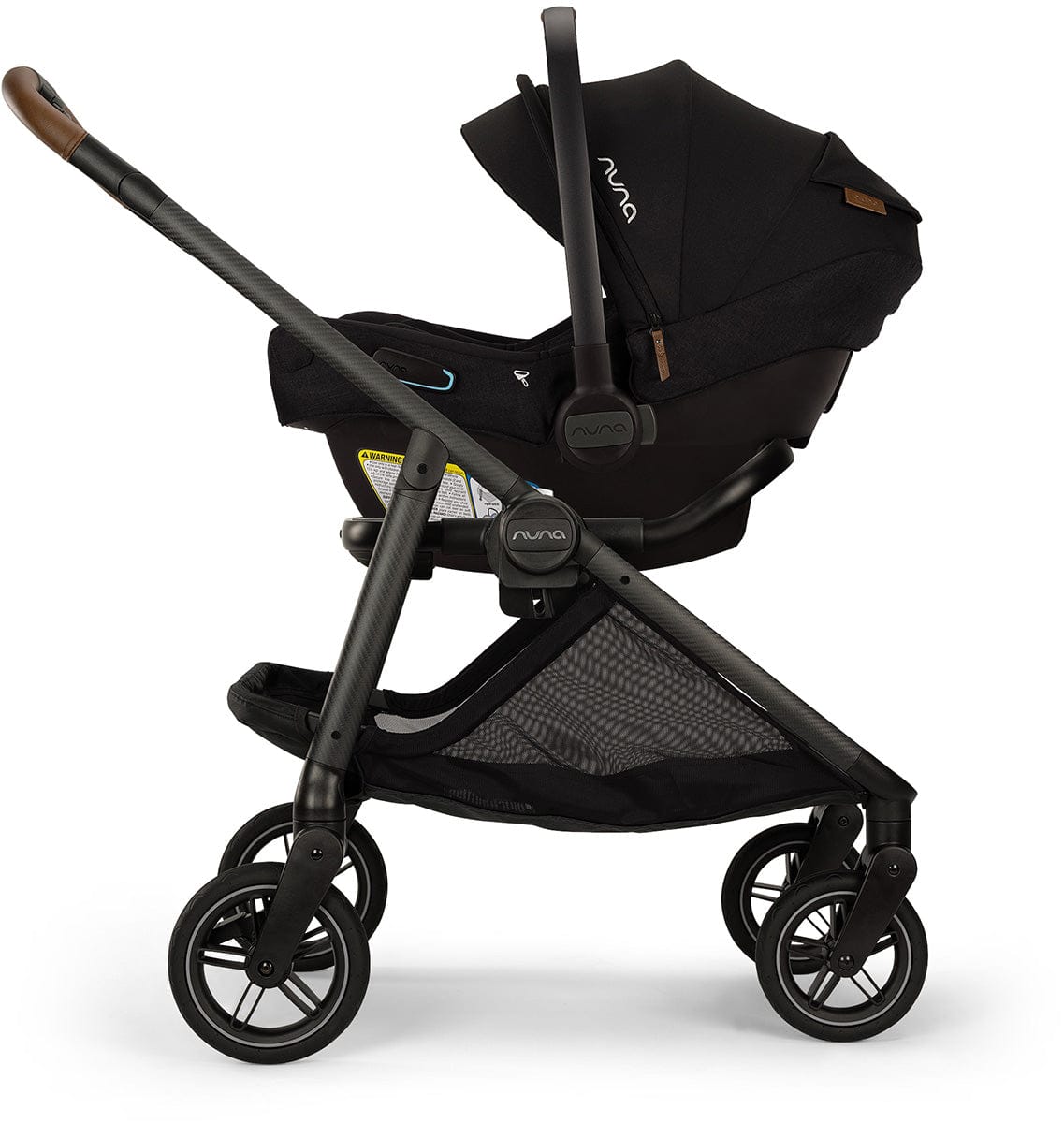 Nuna SWIV + PIPA RX Travel System Bundle - Biscotti / Caviar - ST18601BIS-CF12508600CVR