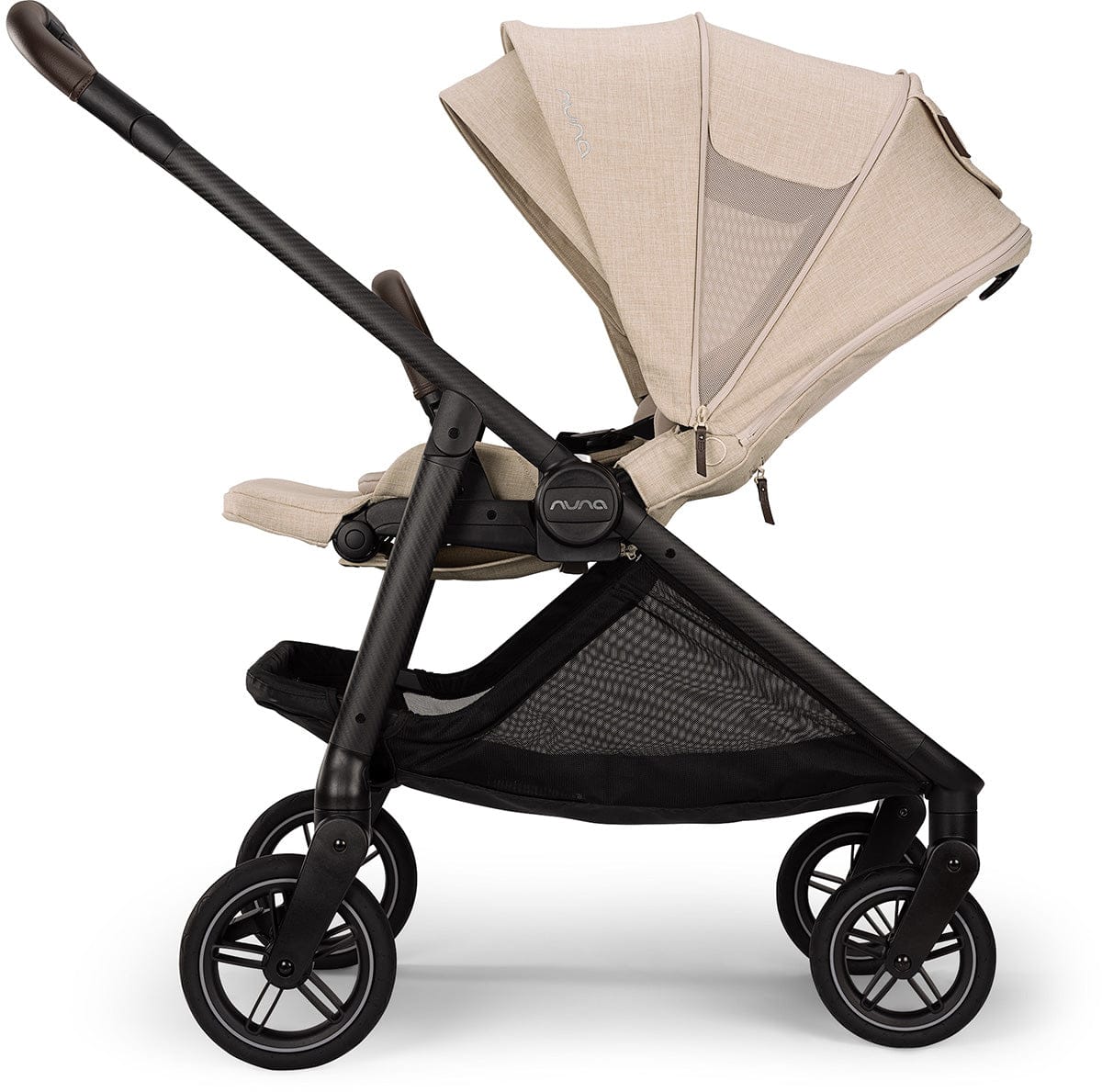 Nuna SWIV + PIPA RX Travel System Bundle - Biscotti / Caviar - ST18601BIS-CF12508600CVR