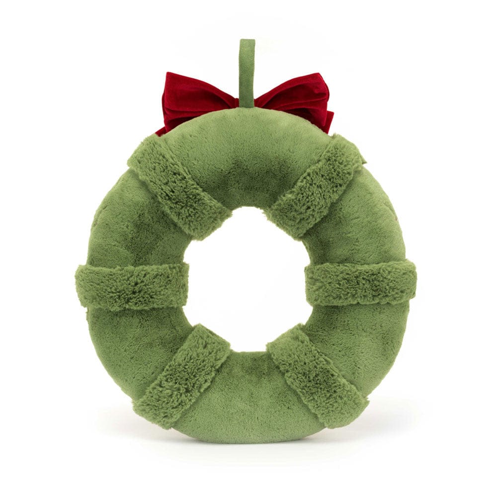 Jellycat Amuseables Decorated Christmas Wreath, 15" - A2DW