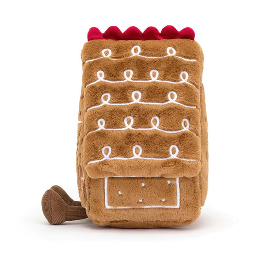 Jellycat Amuseables Gingerbread House, 7" - A2GHO