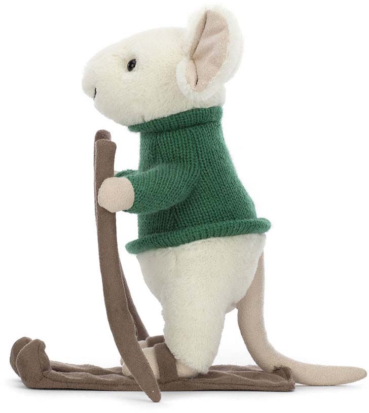 Jellycat Merry Mouse Skiing, 7" - MER3S