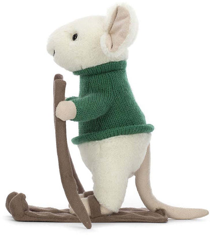 Jellycat Merry Mouse Skiing, 7" - MER3S