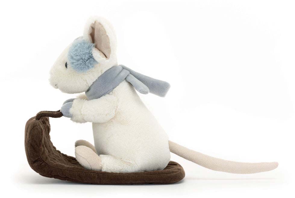 Jellycat Merry Mouse Sleighing, 6" - MER3SLE