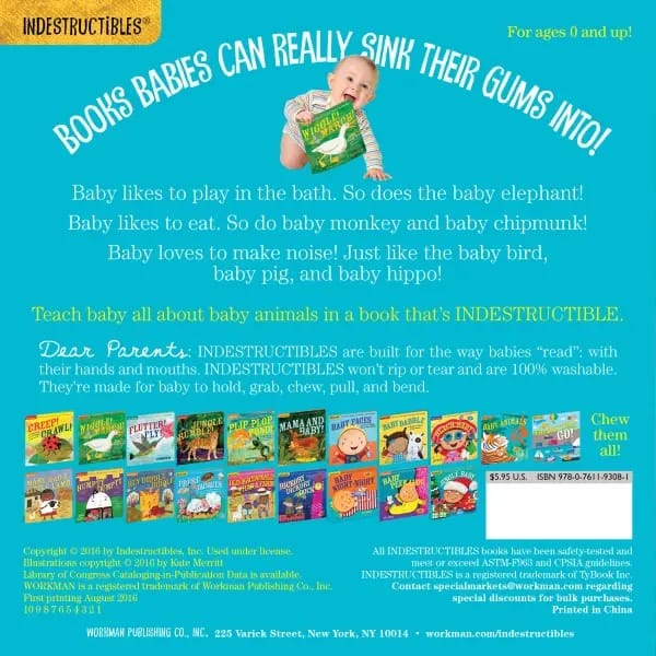 Indestructibles: Baby Animals - 9780761193081