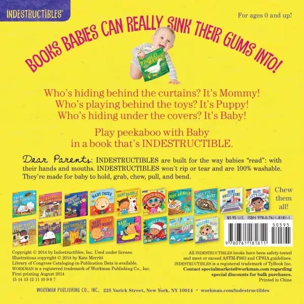Indestructibles: Baby Peekaboo - 9780761181811