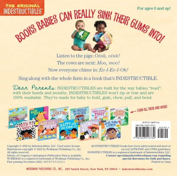 Indestructibles: Old MacDonald Had a Farm - 9781523517732