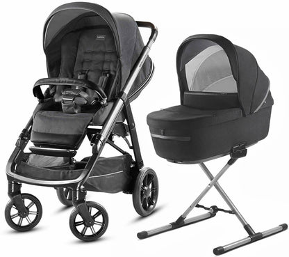 Inglesina Aptica Stroller + Bassinet & Stand - Mystic Black - AG70K0MYBUS-AB70K0MYBUS