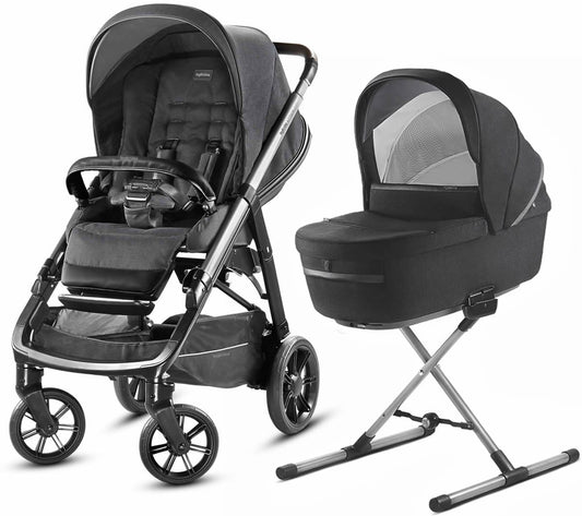 Inglesina Aptica Stroller + Bassinet & Stand - Mystic Black - AG70K0MYBUS-AB70K0MYBUS