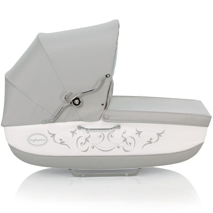 Inglesina Classica Bassinet with Diaper Bag in Gray/White - AB06E0BTLUS
