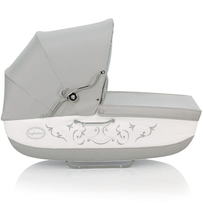 Inglesina Classica Bassinet with Diaper Bag in Gray/White - AB06E0BTLUS