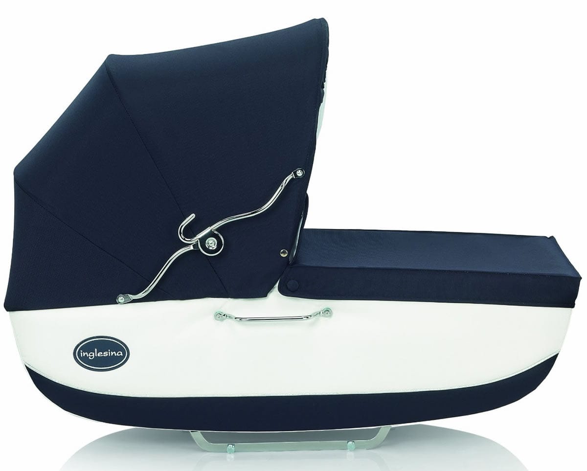 Inglesina Classica Bassinet with Diaper Bag in Navy/White - AB06E0NAPUS