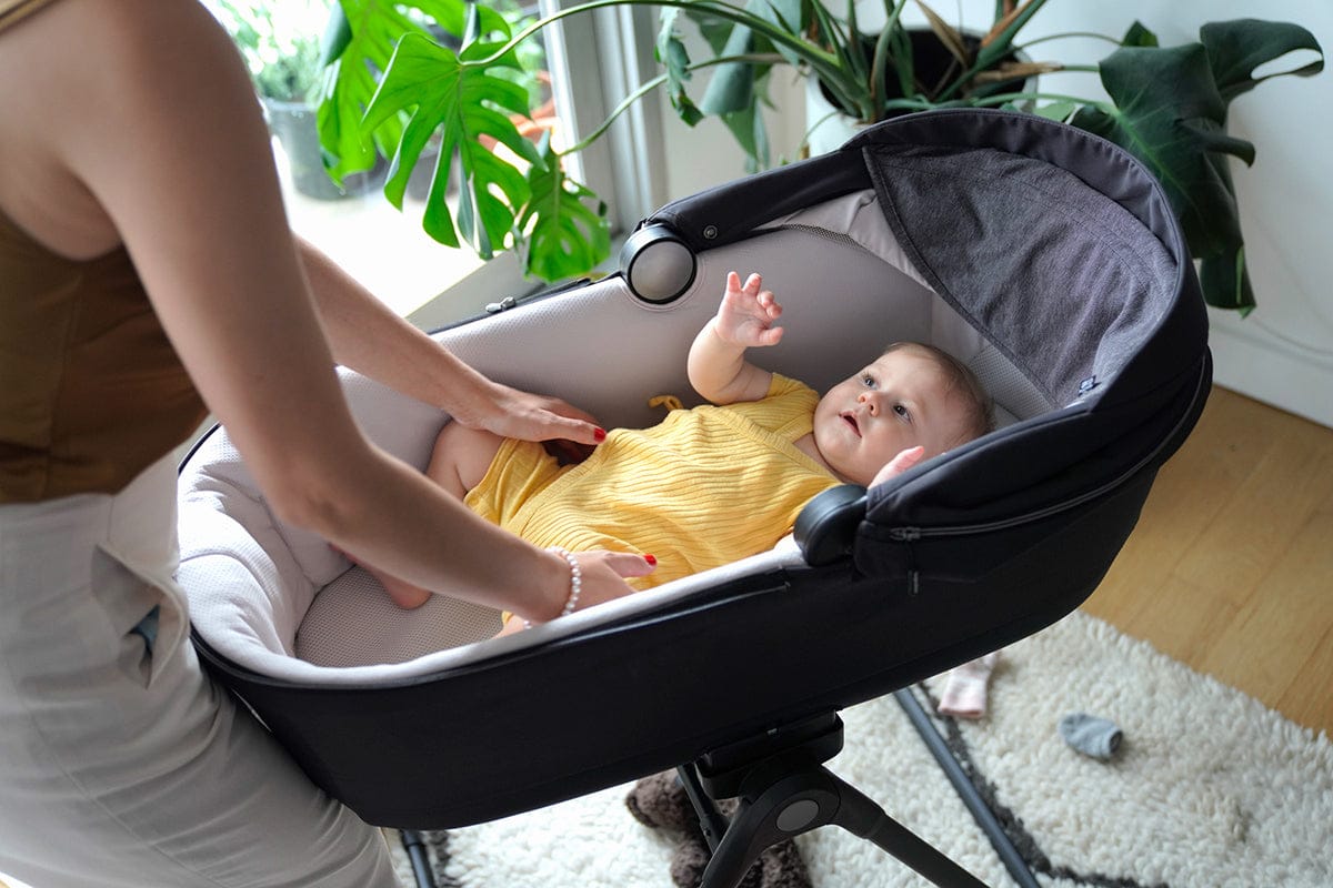 Inglesina Electa Bassinet + Stand - Upper Black - AB50P0UPBUS
