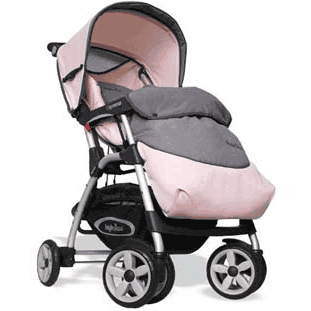 Inglesina - Espresso with Rainshield and Leg Cover in Pink - 1107PK8