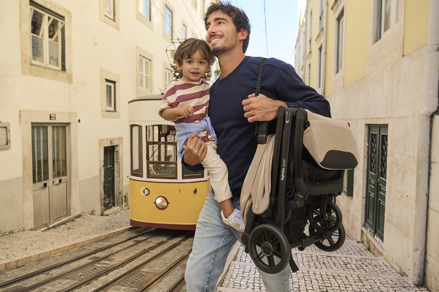Inglesina Quid 3 Compact Lightweight Stroller - Lunar Beige - AG87S0LNBUS