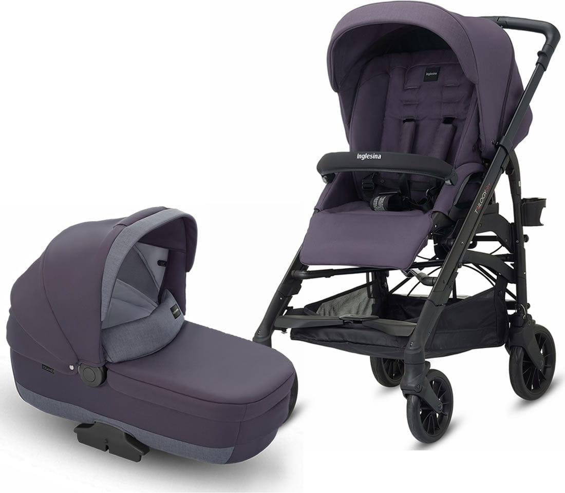 Inglesina Trilogy City Stroller + Bassinet - Stone Gray - AG38H0SGRUS-AB60H0SGRUS