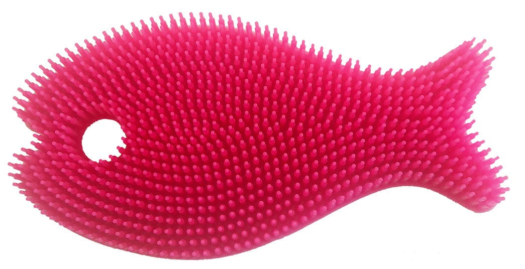 Innobaby Bathin' Smart Bath Scrub, Fish - Pink - SIL-FISH02