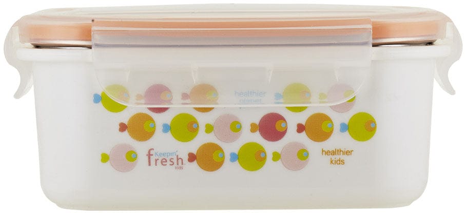 Innobaby Keepin' Smart Double Insulated Stainless Bento, 15 oz. - Fish/Orange - KS-BT-FISH01
