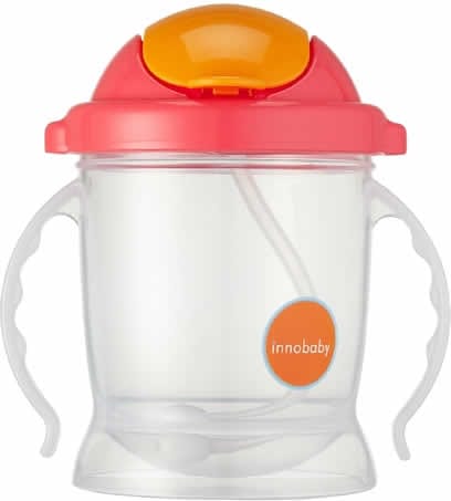 Innobaby Sippin' Smart EZ Flow Straw Sippy - Pink - SIP-103