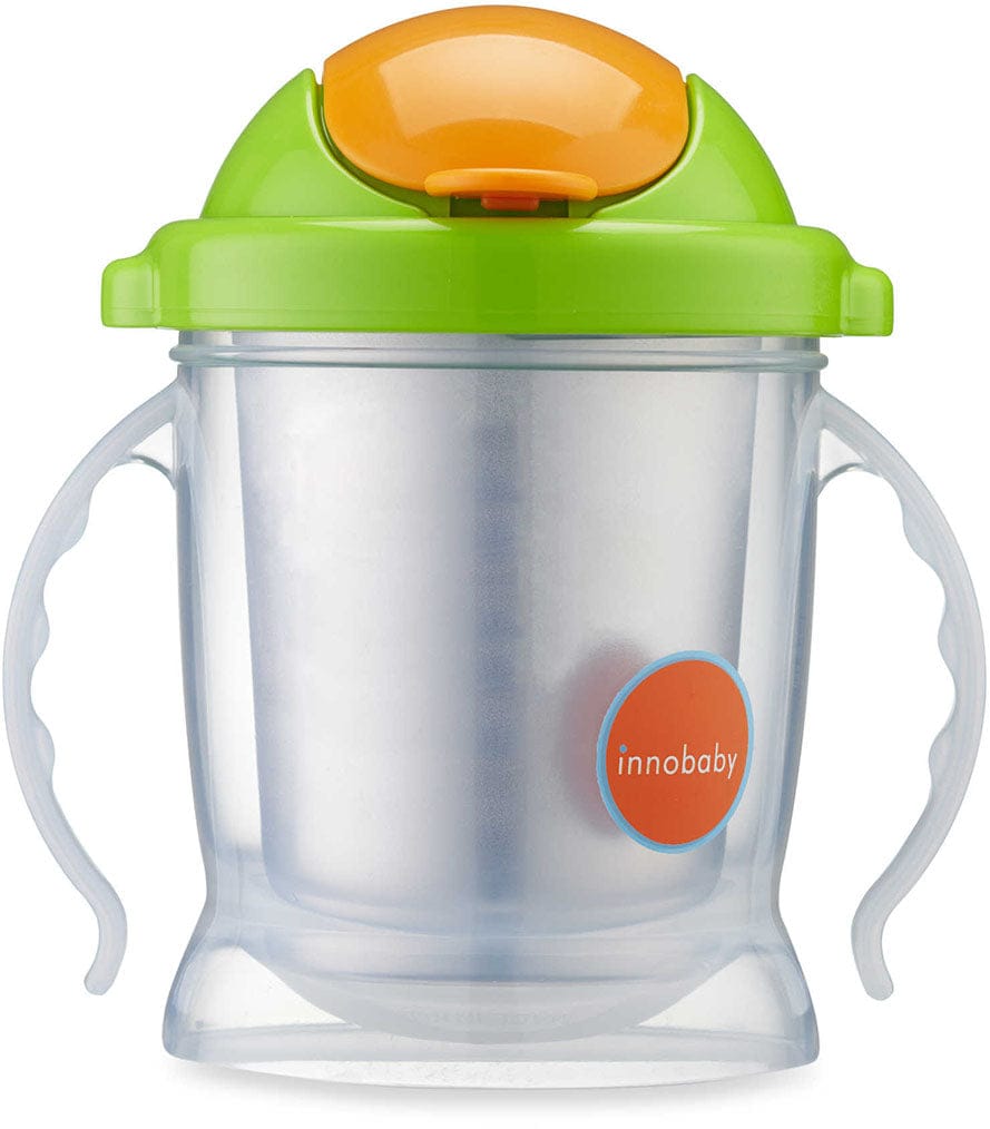 Innobaby Sippin' Smart EZ Flow Straw Stainless Sippy - Green - SIP-102SC