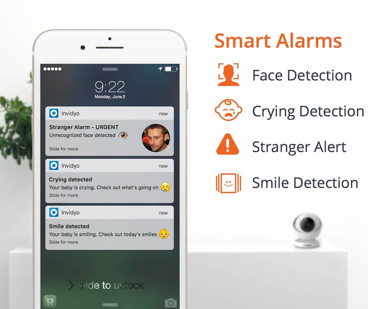 Invidyo A.I. Video Baby Monitor - 8.5386E+11