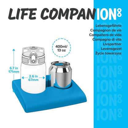 Ion8 Leak Proof Kids Stainless Steel Water Bottle, 13oz - Blue - I8SS350MBLU