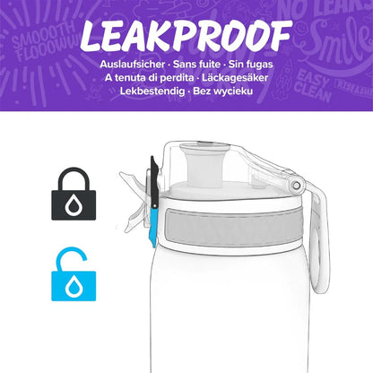 Ion8 Leak Proof Kids Stainless Steel Water Bottle, 13oz - Purple - I8SS350MPUR