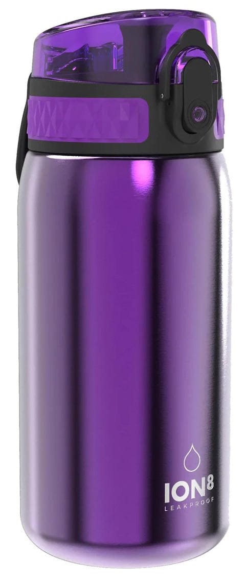 Ion8 Leak Proof Kids Stainless Steel Water Bottle, 13oz - Purple - I8SS350MPUR