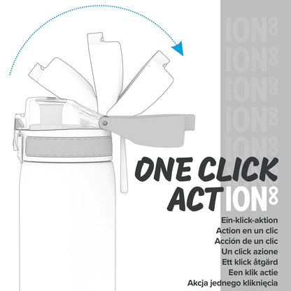 Ion8 Leak Proof Kids Water Bottle, 13oz - Black - I8350SCAR