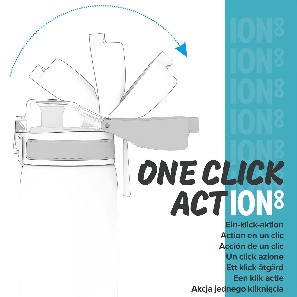 Ion8 Leak Proof Kids Water Bottle, 13oz - Space - I8350FPASPACE