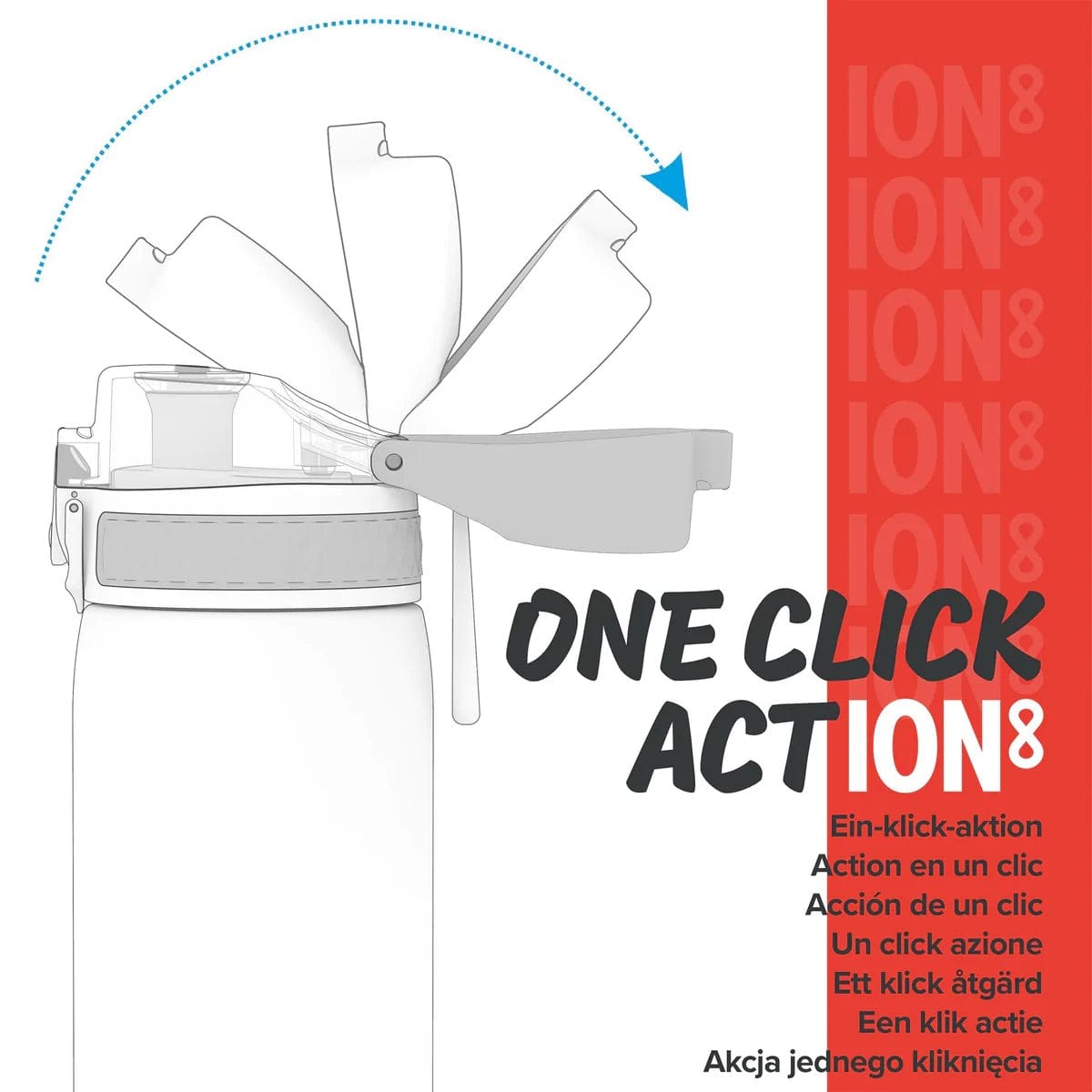 Ion8 Leak Proof Slim Water Bottle, 20oz - Gamer - I8500FPGGAME