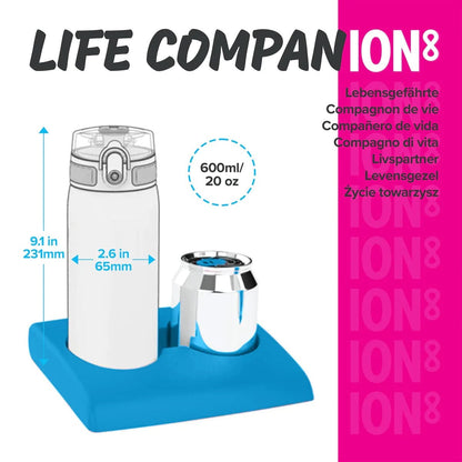 Ion8 Leak Proof Slim Water Bottle, 20oz - Unicorns - I8500FPPUNIC