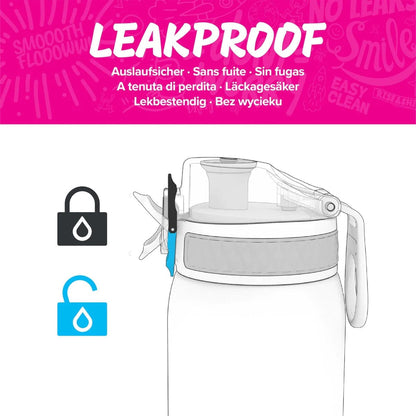 Ion8 Leak Proof Slim Water Bottle, 20oz - Unicorns - I8500FPPUNIC