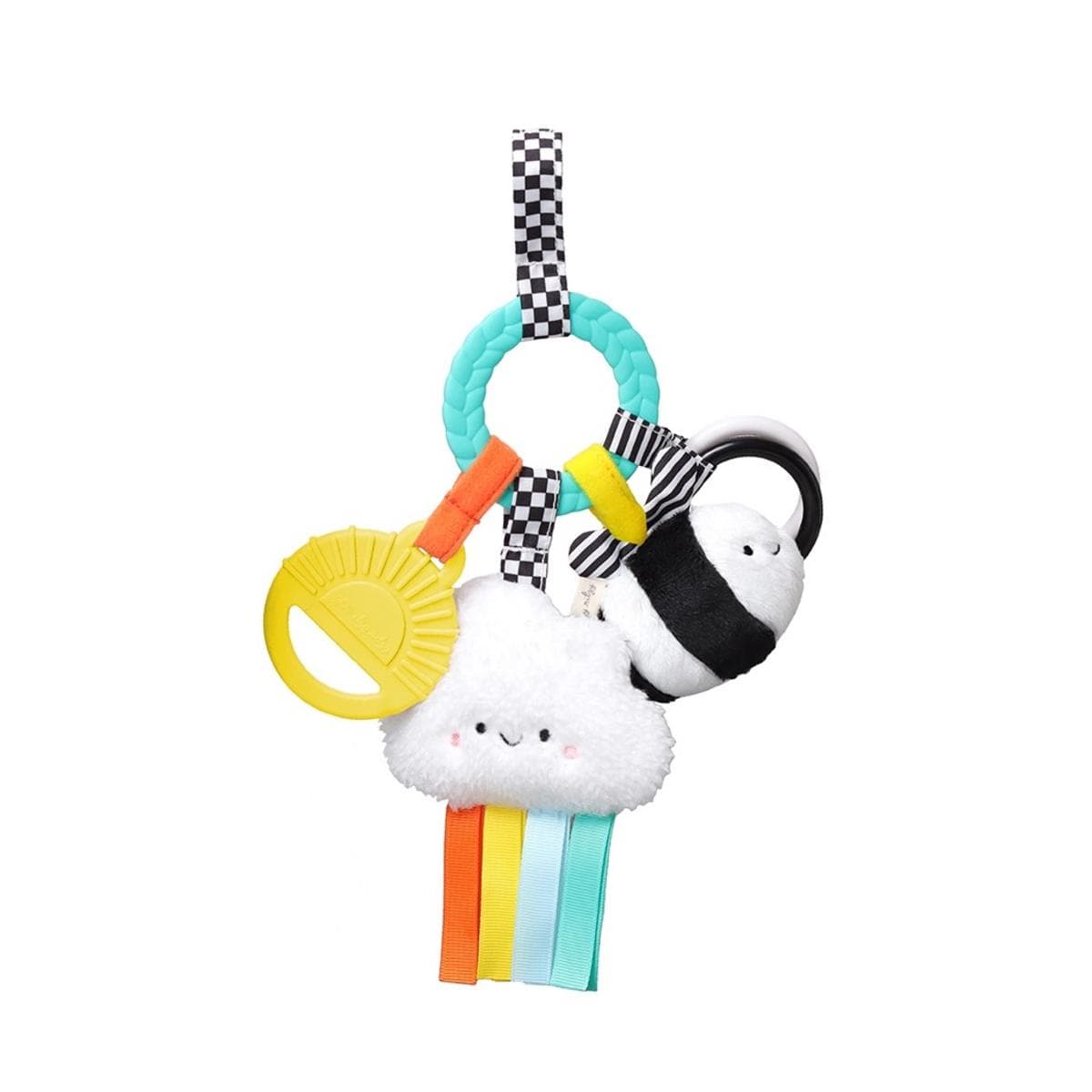 Itzy Ritzy Bitzy Busy Ring Teething Activity Toy - High Contrast - 303401646