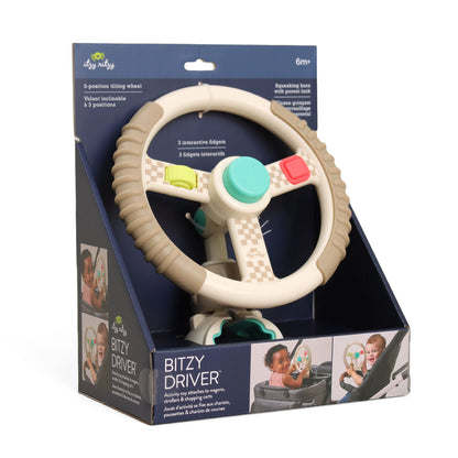 Itzy Ritzy Bitzy Driver steering wheel activity toy in packaging