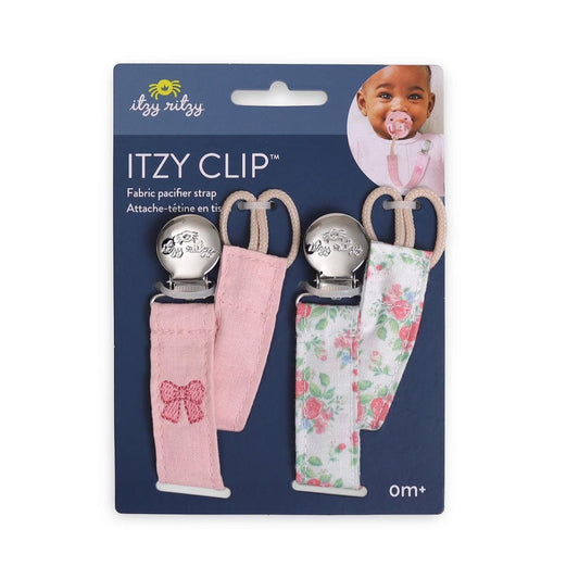 Itzy Ritzy Itzy Clip Fabric Pacifier Strap - Bow - 705101986