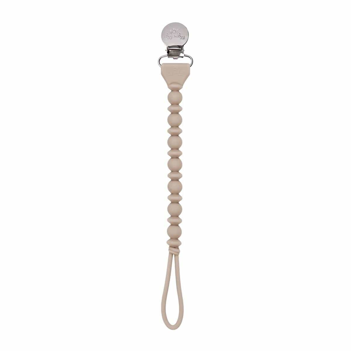 Itzy Ritzy Sweetie Strap Pacifier Clip - Toast Bead - BPS8478
