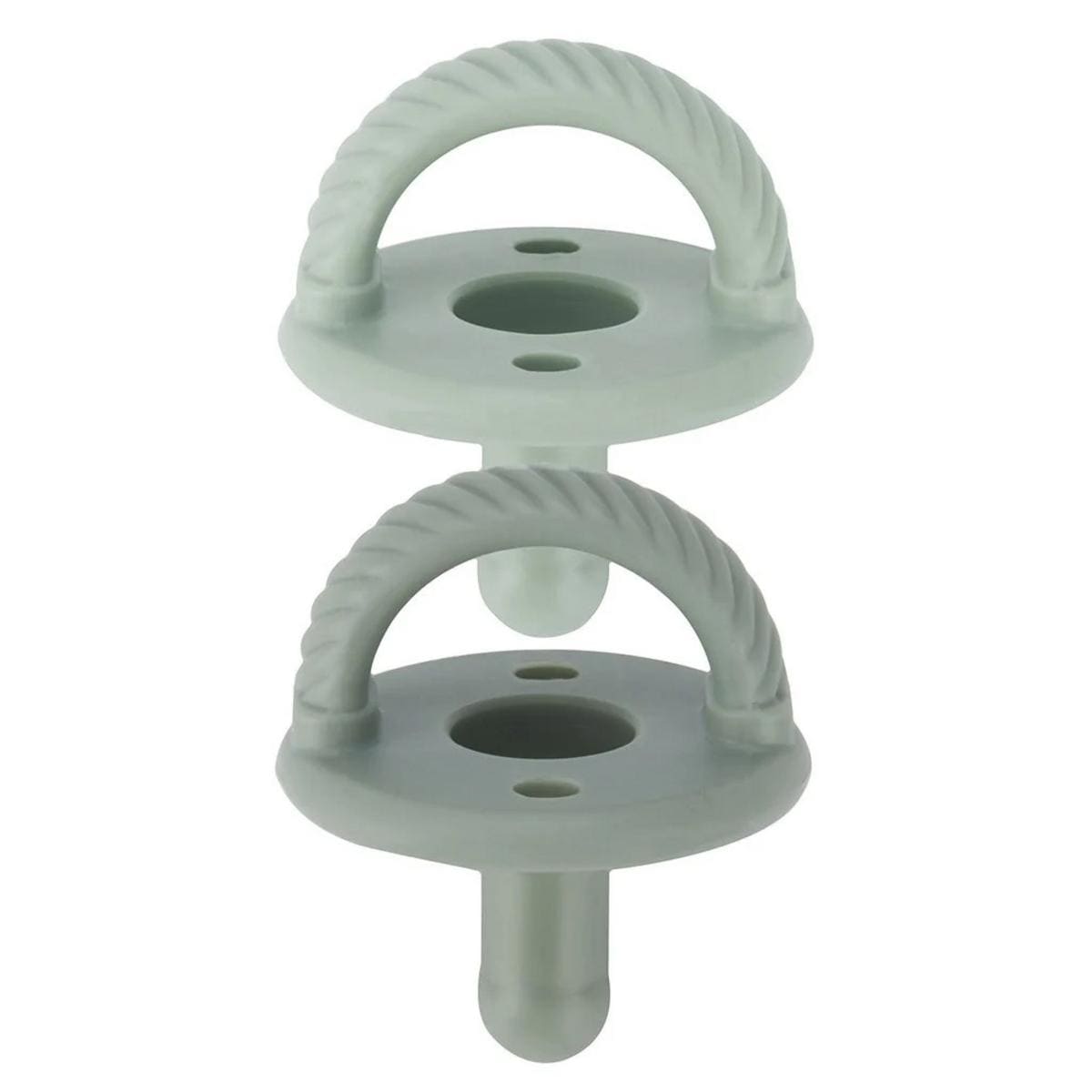 Itzy Ritzy Sweetie Soother 2-Pack Silicone Pacifiers - Agave and Succulent Cables (0-6 M) - PCFR8441